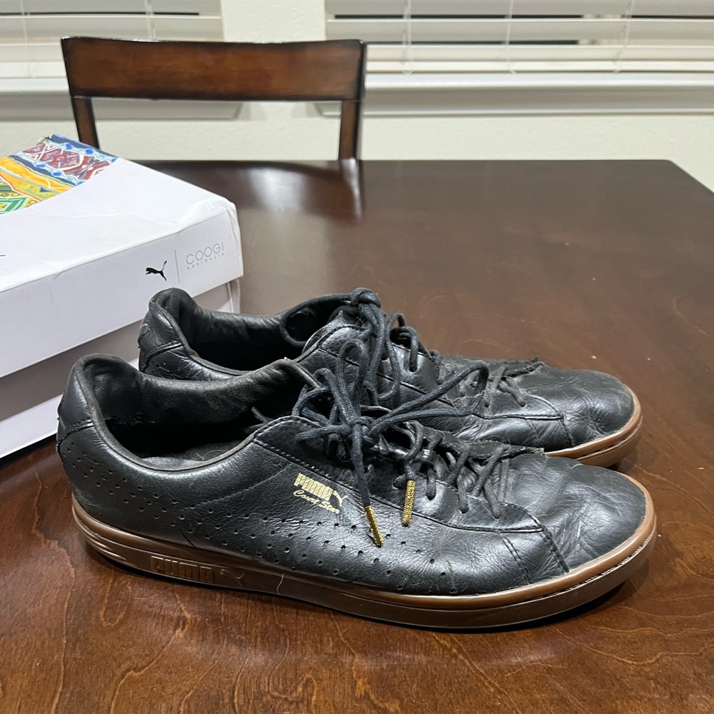 Puma Court Star Black/Leather Brown Sole